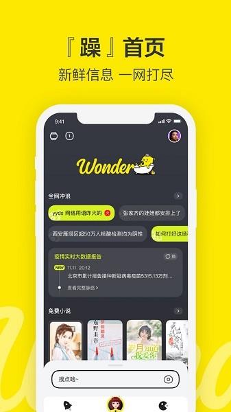 百度青春版搜索wonder