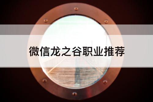 微信龙之谷职业推荐