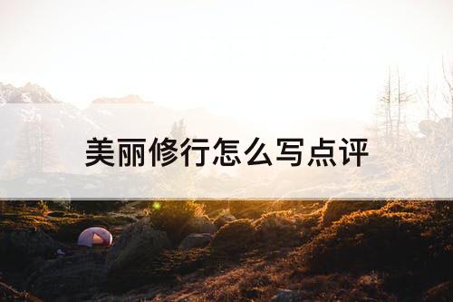 美丽修行怎么写点评