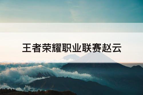 王者荣耀职业联赛赵云