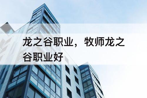 龙之谷职业，牧师龙之谷职业好