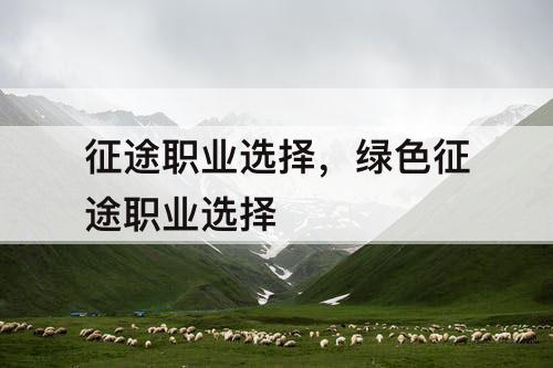 征途职业选择,绿色征途职业选择