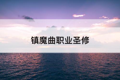 镇魔曲职业圣修