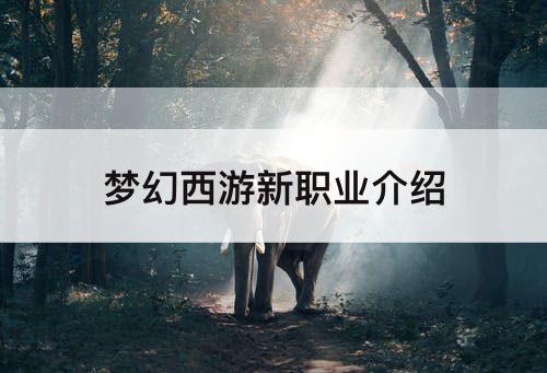 梦幻西游新职业介绍