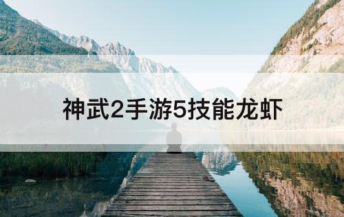 神武2手游5技能龙虾