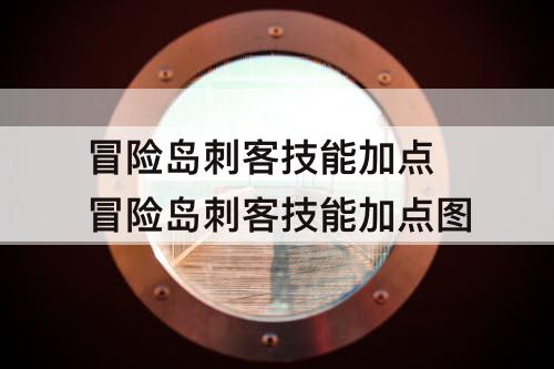 冒险岛刺客技能加点 冒险岛刺客技能加点图