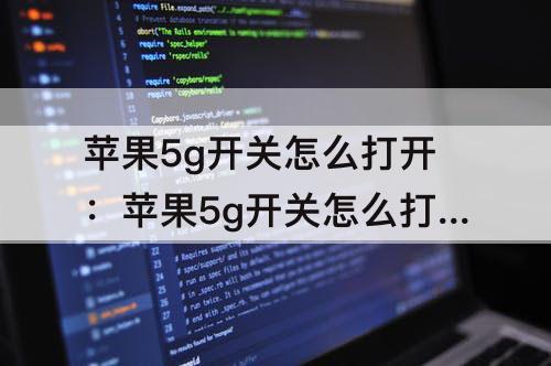 苹果5g开关怎么打开：苹果5g开关怎么打开14.71