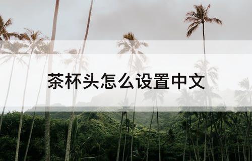 茶杯头怎么设置中文