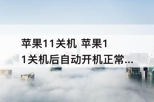 苹果11关机 苹果11关机后自动开机正常吗