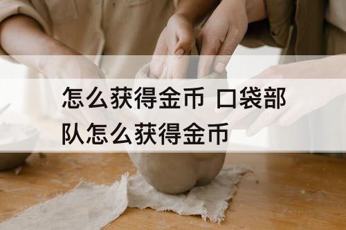 怎么获得金币 口袋部队怎么获得金币