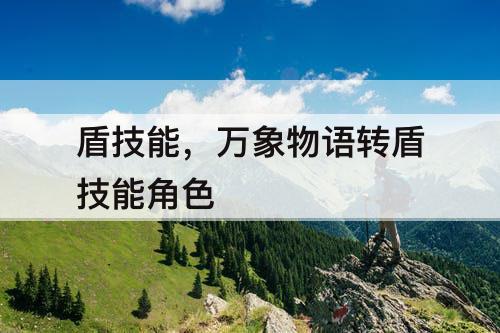 盾技能，万象物语转盾技能角色