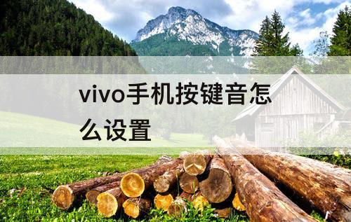 vivo手机按键音怎么设置