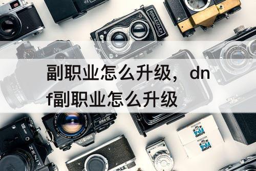 副职业怎么升级，dnf副职业怎么升级
