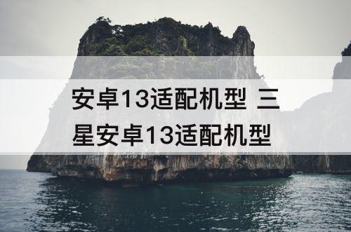 安卓13适配机型 三星安卓13适配机型