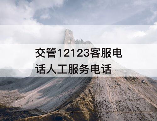 交管12123客服电话人工服务电话