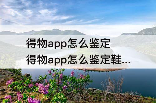 得物app怎么鉴定 得物app怎么鉴定鞋子