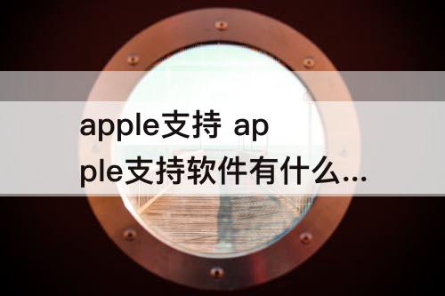 apple支持 apple支持软件有什么用