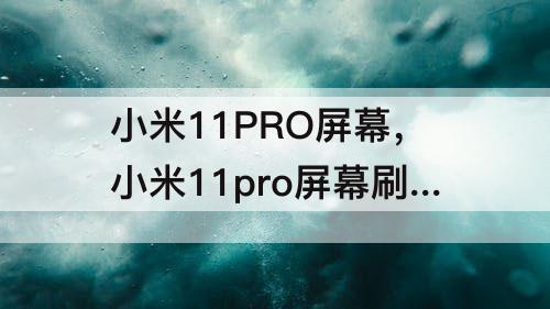 小米11PRO屏幕，小米11pro屏幕刷新率多少hz