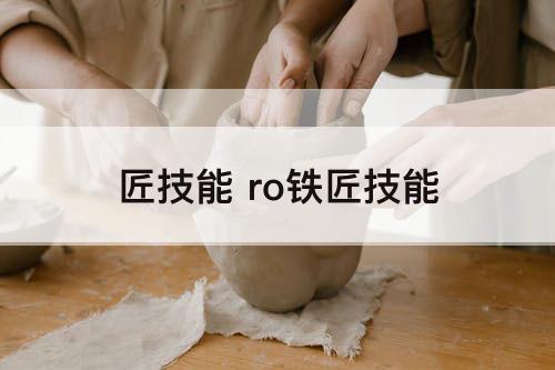 匠技能 ro铁匠技能