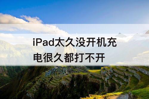 iPad太久没开机充电很久都打不开