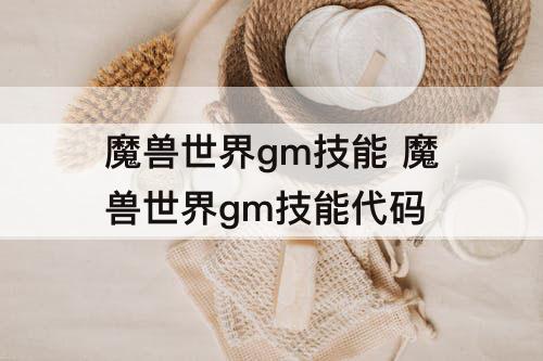 魔兽世界gm技能 魔兽世界gm技能代码