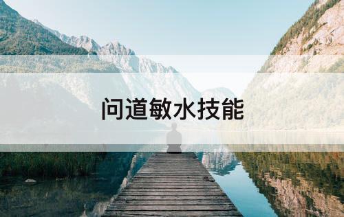问道敏水技能