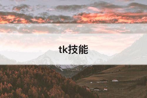 tk技能