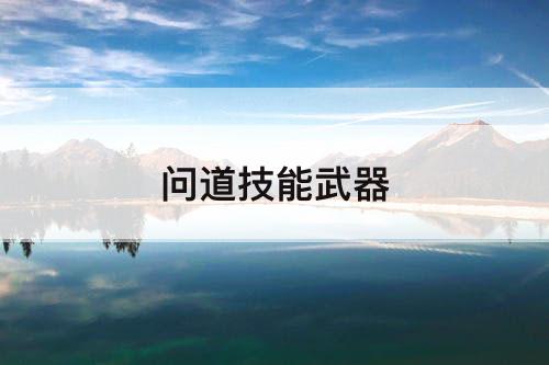 问道技能武器