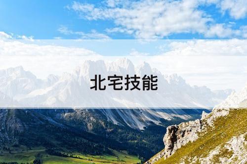 北宅技能