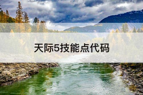 天际5技能点代码