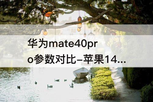 华为mate40pro参数对比-苹果14与华为mate40pro参数对比
