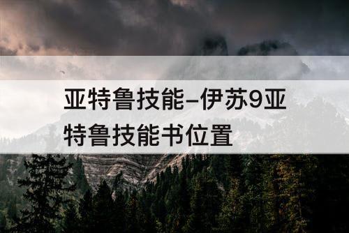 亚特鲁技能-伊苏9亚特鲁技能书位置