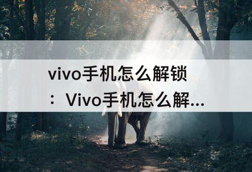 vivo手机怎么解锁：Vivo手机怎么解锁安全模式?
