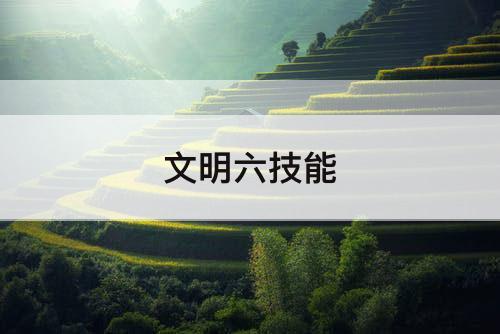 文明六技能