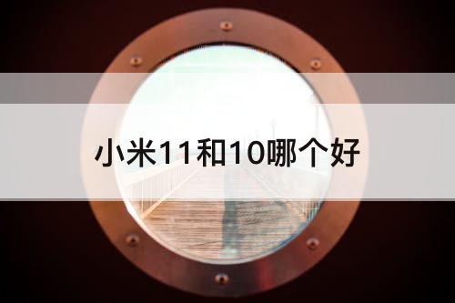 小米11和10哪个好