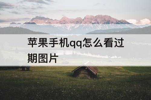 苹果手机qq怎么看过期图片