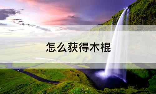 怎么获得木棍
