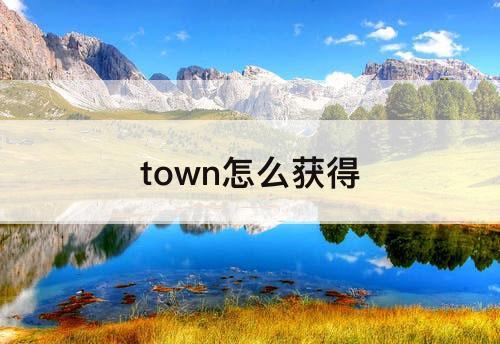 town怎么获得