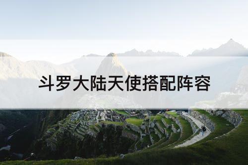 斗罗大陆天使搭配阵容