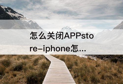 怎么关闭APPstore-iphone怎么关闭appstore免密支付