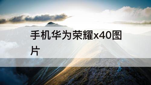 手机华为荣耀x40图片