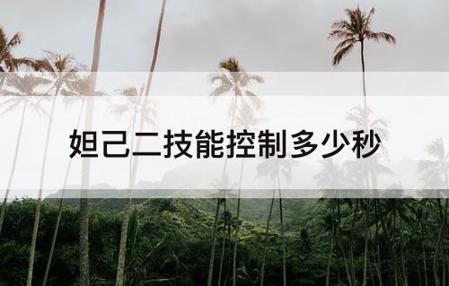 妲己二技能控制多少秒