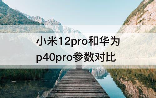 小米12pro和华为p40pro参数对比