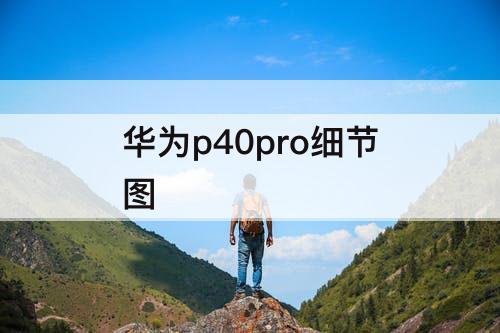 华为p40pro细节图
