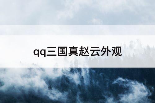 qq三国真赵云外观