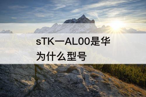 sTK一AL00是华为什么型号