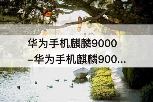 华为手机麒麟9000-华为手机麒麟9000和麒麟990哪个好