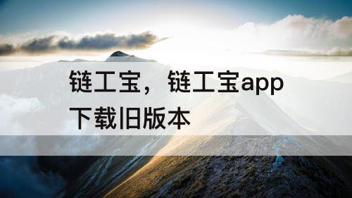 链工宝，链工宝app下载旧版本