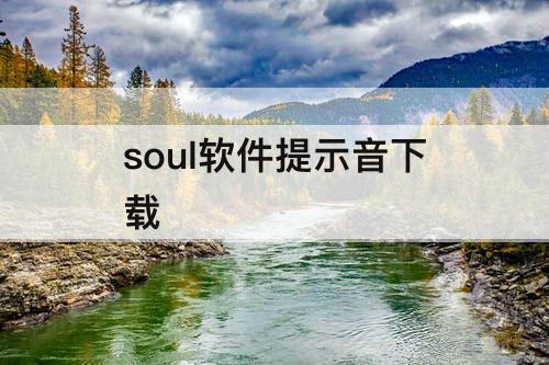 soul软件提示音下载