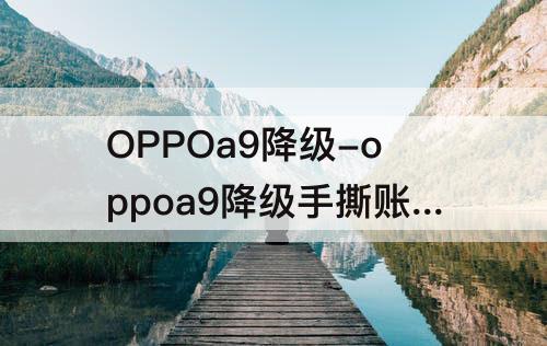 OPPOa9降级-oppoa9降级手撕账号锁教程